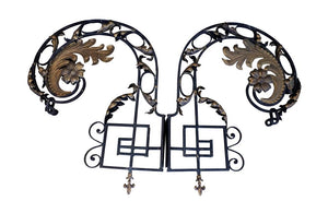 FRENCH HOTEL LANTERN SUPPORTS