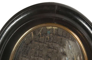NAPOLEON III OVAL CONVEX MIRROR