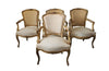 SET OF FOUR LOUIS XV REVIVAL ARMCHAIRS