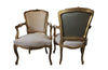SET OF FOUR LOUIS XV REVIVAL ARMCHAIRS