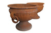 PAIR OF DECORATIVE TERRACOTTA PLANTERS