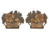 PAIR OF DECORATIVE TOLE DUMMY BOARD LAMPS