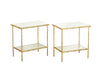PAIR OF MAISON BAGUES STYLE SIDE TABLES
