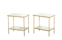 PAIR OF MAISON BAGUES STYLE SIDE TABLES