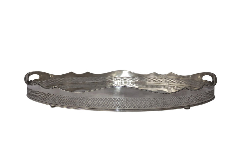 ELEGANT SILVERPLATE OVAL TRAY