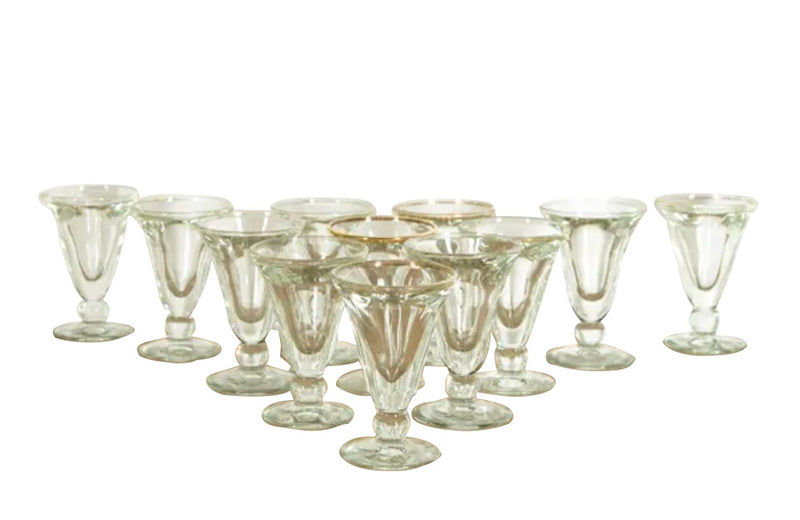 TWELVE FRENCH BISTRO GLASSES
