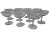 TEN BEAUTIFUL ETCHED CHAMPAGNE COUPES