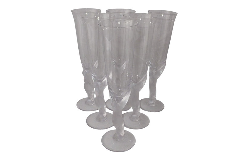 KISSING DOVES CHAMPAGNE FLUTES