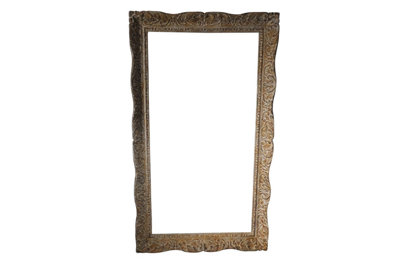 LARGE FRENCH CARVED FRAME