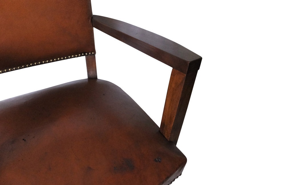 VINTAGE LEATHER DESK CHAIR