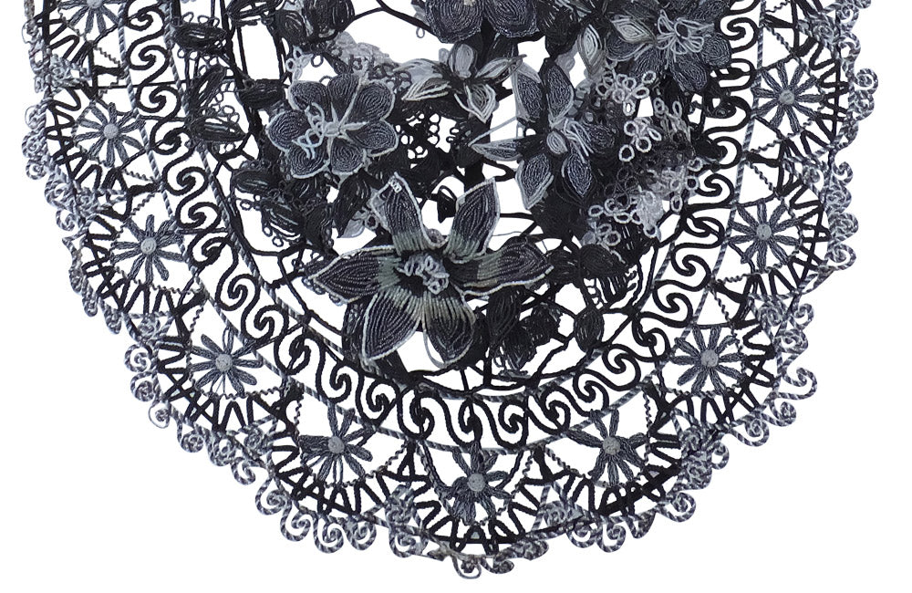 LARGE FRENCH BEADED WREATH