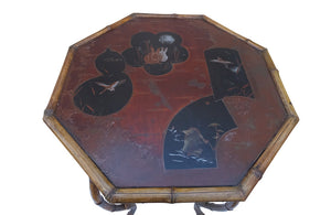 AESTHETIC MOVEMENT BAMBOO OCCASIONAL TABLE