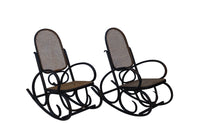 PAIR OF BENTWOOD ROCKING CHAIRS