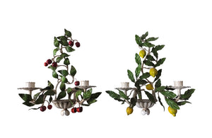 VINTAGE ITALIAN CHANDELIER AND APPLIQUES SET