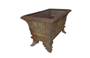 LARGE FRENCH CAST IRON JARDINIERE