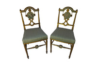 PAIR OF CHARMING NEO-CLASSICAL REVIVAL SIDE CHAIRS