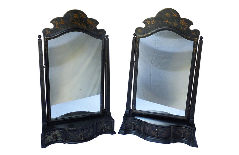 PAIR OF 19TH CENTURY ENGLISH TABLE MIRRORS