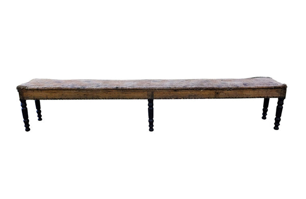 LONG 19TH CENTURY BISTRO BENCH