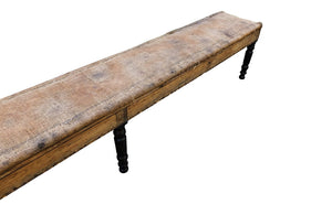 LONG 19TH CENTURY BISTRO BENCH
