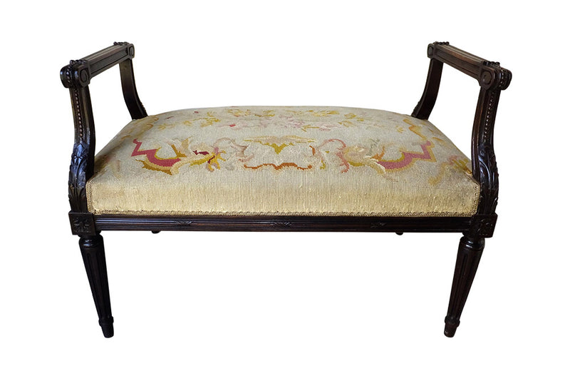 LARGE LOUIS XVI REVIVAL BANQUETTE