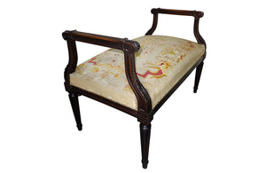 LARGE LOUIS XVI REVIVAL BANQUETTE