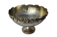 HAMMERED SILVER PLATE VASQUE