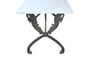 BEAUTIFUL CAST IRON SWAN BASED TABLE