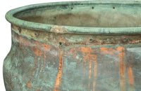 VERY LARGE COPPER CHEESE VAT ON STAND