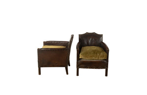 PAIR OF PETITE CLUB CHAIRS