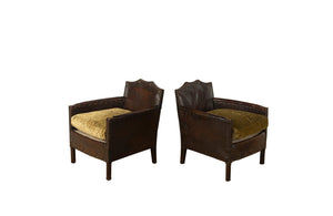 PAIR OF PETITE CLUB CHAIRS