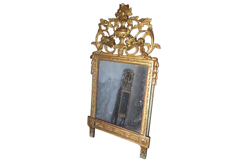 LARGE DECORATIVE MARRIAGE MIRROR - AS & PS ANTIQUES