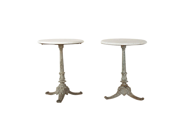 PAIR OF FRENCH IRON GUERIDONS