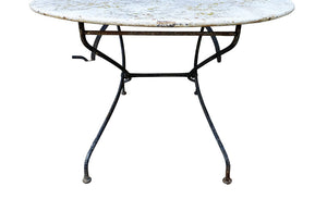 LARGE FOLDING IRON GARDEN TABLE