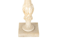 PAIR OF ALABASTER TABLE LAMPS