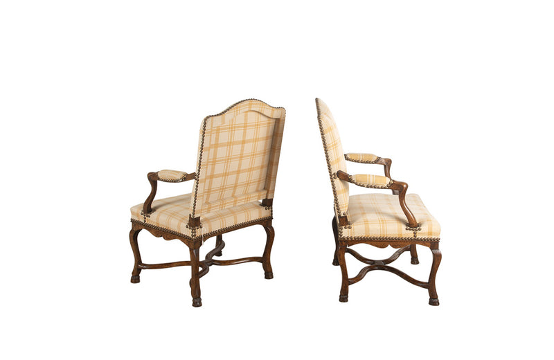 PAIR OF PERIOD REGENCE ARMCHAIRS