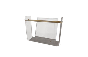 VINTAGE LUCITE MAGAZINE HOLDER