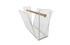 VINTAGE LUCITE MAGAZINE HOLDER