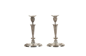 PAIR OF NEO-CLASSICAL REVIVAL CANDLE STICKS