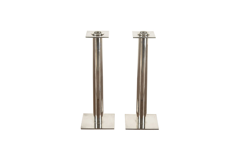 PAIR OF CHIC 1970'S CANDLESTICKS