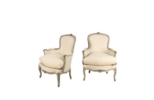 PAIR OF LOUIS XV REVIVAL BERGERES