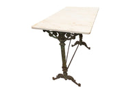 SPANISH IRON AND MARBLE BISTRO TABLE
