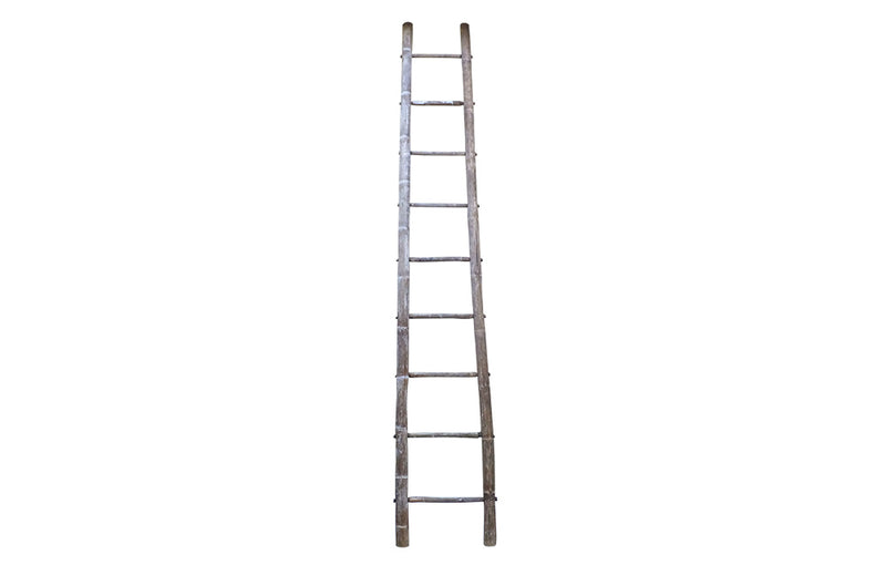 OLD TALL BAMBOO LADDER