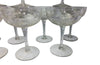 SET OF TEN CRYSTAL CHAMPAGNE COUPES