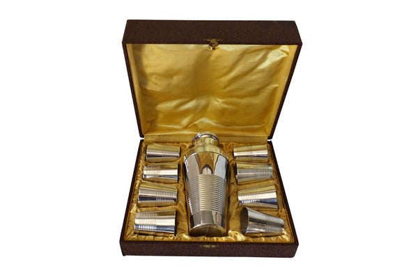 FRENCH BOXED COCKTAIL SHAKER SET