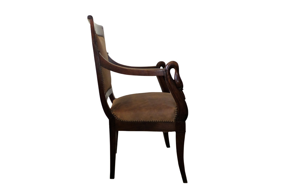 EMPIRE DESK CHAIR AD PS ANTIQUES AD PS Antiques
