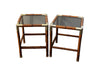 PAIR OF FRENCH BAMBOO END TABLES