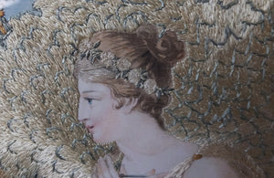 FRAMED 18TH CENTURY SILKWORK