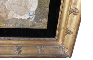 FRAMED 18TH CENTURY SILKWORK