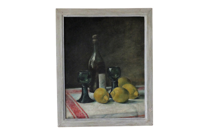 French Still Life Paintings - Pair od French Paintings- French Antiques - Pair of Paintings - AD & PS Antiques 