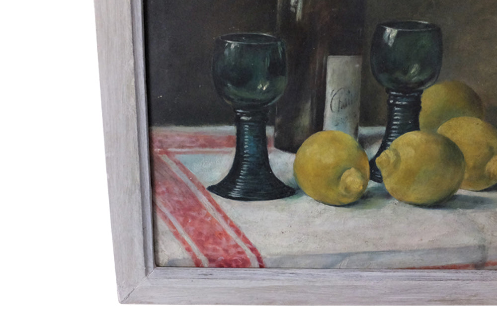 French Still Life Paintings - Pair od French Paintings- French Antiques - Pair of Paintings - AD & PS Antiques 